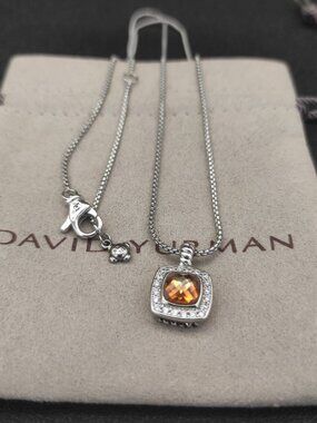 David Yurman 925 Silver Necklaces with Original Pouch